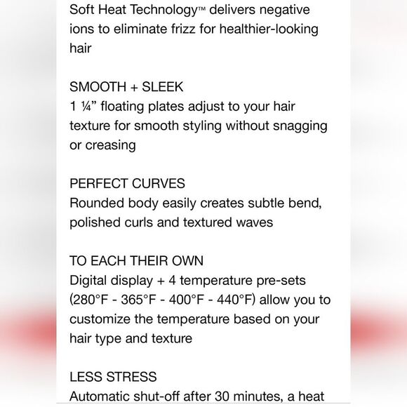 Kristen Ess 3-In-One Flat Iron Hair Straightener - 1 1/4 - Picture 6 of 9